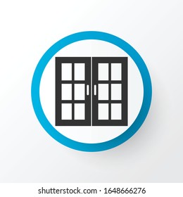 Símbolo de icono de ventana. Pieza de casamiento aislado de primera calidad en estilo moderno.