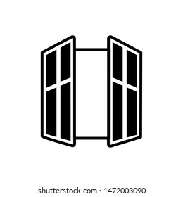 window  icon trendy flat design