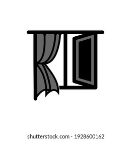 Window icon in trendy flat design