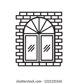 window icon in trendy flat style 