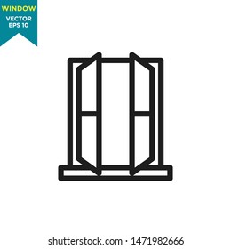 window icon in trendy flat style