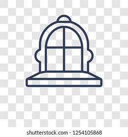 Window icon. Trendy Window logo concept on transparent background from Real Estate collection