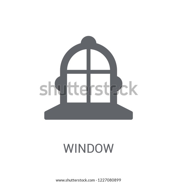 Window icon. Trendy Window logo concept on\
white background from Real Estate collection. Suitable for use on\
web apps, mobile apps and print\
media.