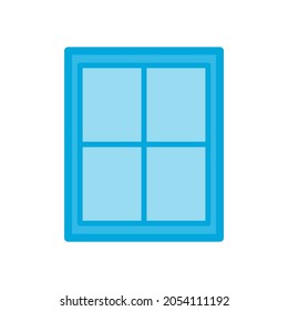 Window icon in trendy vector design illustration 