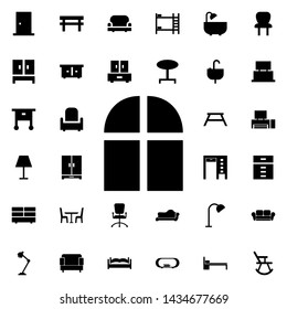 Window icon. Universal set of furniture for website design and development, app development