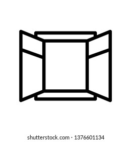 Window icon vector