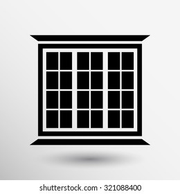  window icon vector button logo symbol concept.