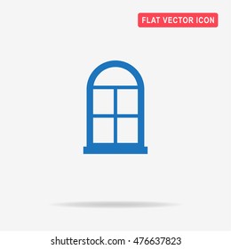 Window icon. Vector concept illustration for design.