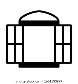 Window icon vector design template