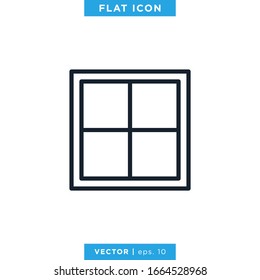 Window Icon Vector Design Template