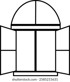 Window icon vector design template illustration