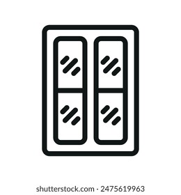 Window icon vector design templates simple and modern