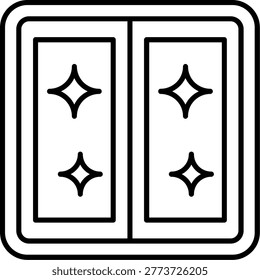 Window Icon Vector Element line icon design vector icons