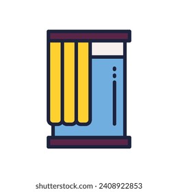 window icon. vector filled color icon for your website, mobile, presentation, and logo design.