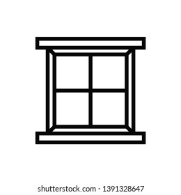 window icon vector flat design