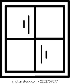 Window Icon Vector Illustration Design Template on whitebackground. 