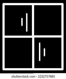 Window Icon Vector Illustration Design Template on whitebackground. 