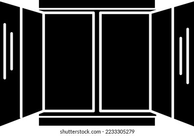 Window Icon Vector Illustration Design Template on white background.