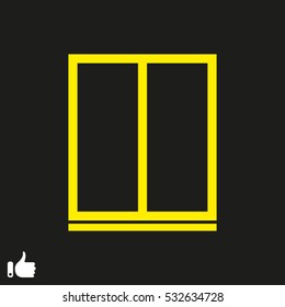 window, icon, vector illustration EPS 10