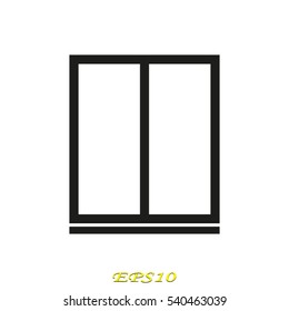 window, icon, vector illustration EPS 10