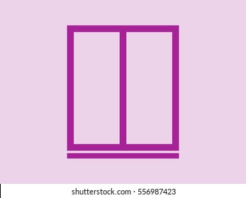 window, icon, vector illustration eps10