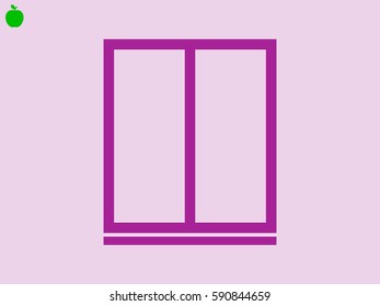 window, icon, vector illustration eps10
