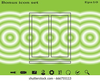 window, icon, vector illustration eps10