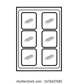 window icon vector illustration sign design