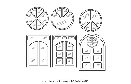 window icon vector illustration sign design