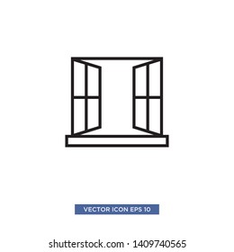 window icon vector illustration template