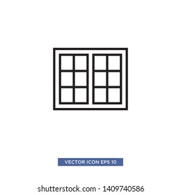window icon vector illustration template