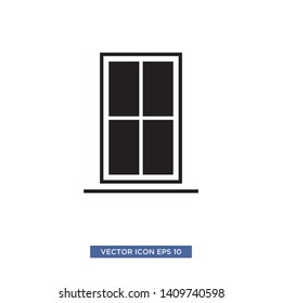 window icon vector illustration template
