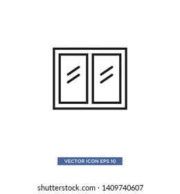 window icon vector illustration template