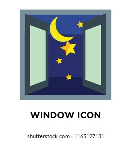 Window icon vector isolated on white background, Window transparent sign , nature symbols