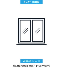 Window Icon Vector Logo Design Template
