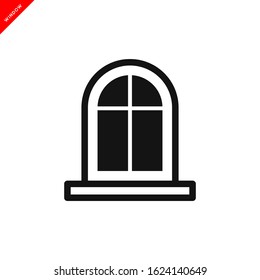 window icon vector logo template in trendy flat style 