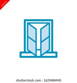 window icon vector logo template in trendy flat style 