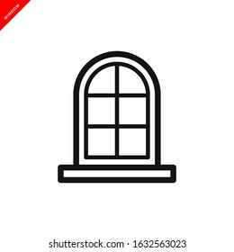 window icon vector logo template in trendy flat style 