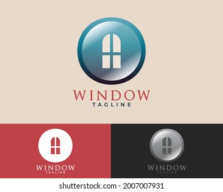 Window Icon Vector Logo Template