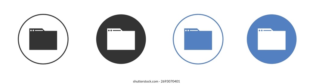 Window icon vector. Logo Template illustration design