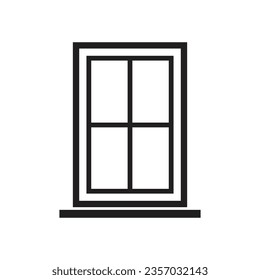 Vector de icono de ventana en diseño de moda
