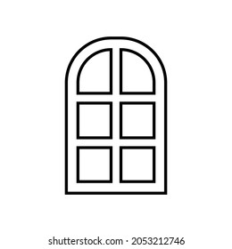 Window icon vector on white background