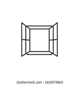 window Icon vector sign isolated for graphic and web design. window symbol template color editable on white background.