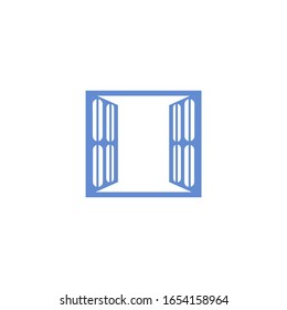 window icon vector sign isolated for graphic and web design. window symbol template color editable on white background.