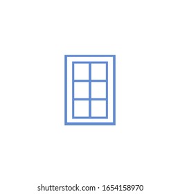 window icon vector sign isolated for graphic and web design. window symbol template color editable on white background.