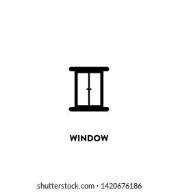 window icon vector. window sign on white background. window icon for web and app