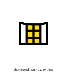 Window icon. Vector sign symbol.