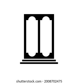 símbolo de símbolo del vector de icono de ventana