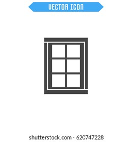 Window icon. Vector sign symbol.