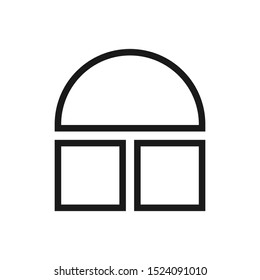 Window icon vector symbol illustration EPS 10
